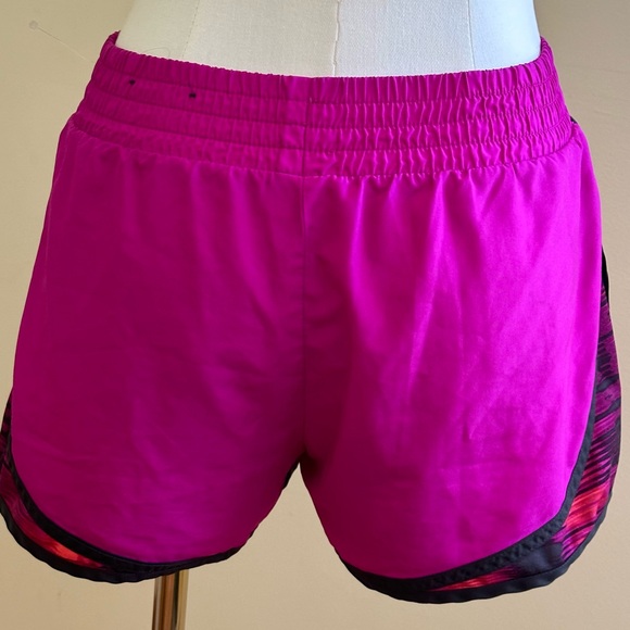 TEK Gear Dry TEK Pink Orange Black Athletic Shorts Elastic Waist.Key Pocket Sz S - Picture 2 of 9